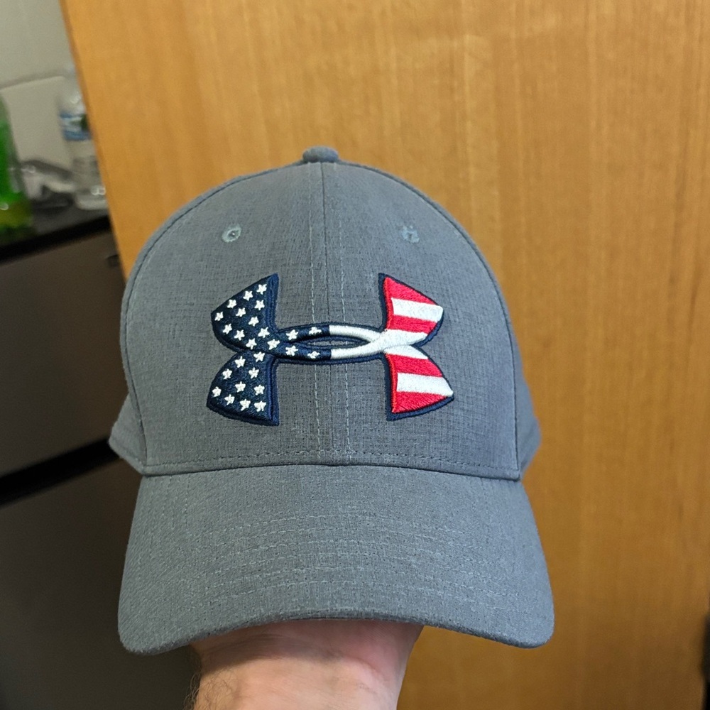 Under Armour Grey Cap with Flag Logo